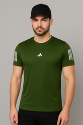 Adi Dri-Fit T-Shirt - Olive - Drizzle.pk